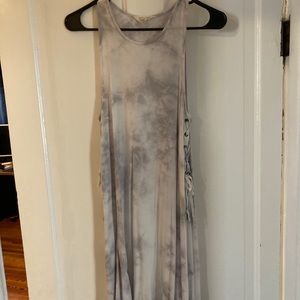 White and grey tye dye sundress